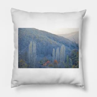 She Walks These Hills Pillow