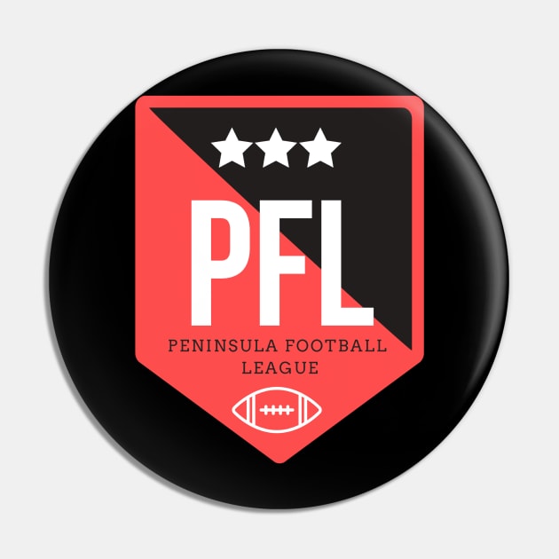 Peninsula Football League (Red) Pin by BaxterColburn