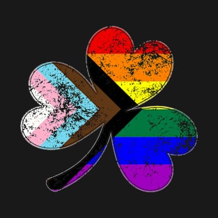 LGBTQ Progress Pride Shamrock T-Shirt