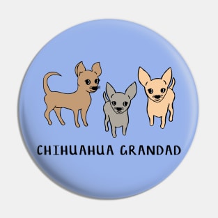 Chihuahua grandad - blue Pin