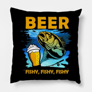 Beer Fishy Fishy Fishy Pillow