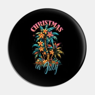 Tropical Tannenbaum | 'Christmas in July' Palm Tree Tee Pin