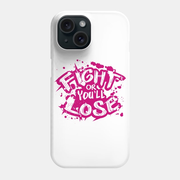 Fighter with a Heart Phone Case by BC- One- Shop