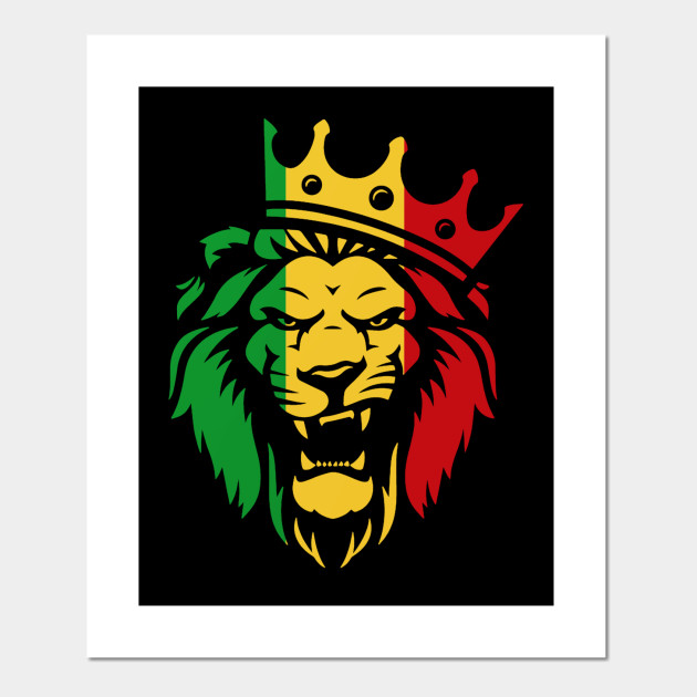 Rasta Lion Of Judah Rastafarian Reggae Ethiopian Lion Rastafarian Lion Posters And Art Prints Teepublic Uk
