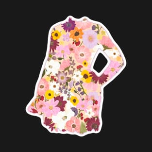 Taylor Swift Grammy Flower Dress Sticker T-Shirt