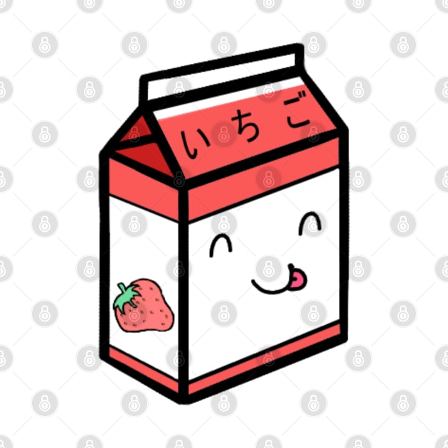 Strawberry Japanese Milk Box by artbypond