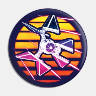 Synthwave TIE Defender Pin