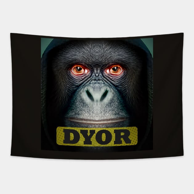 Funny Monkeys Humorous Apes Animals memes Tapestry by PlanetMonkey