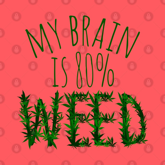 my brain is 80%...WEED by FandomizedRose