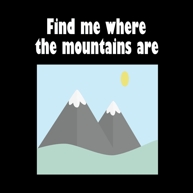 Find me where the mountains are by NT85