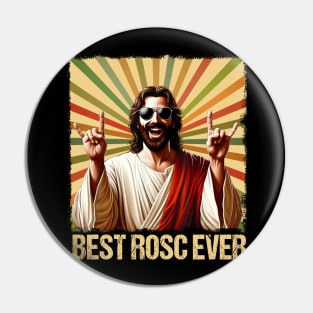 Best ROSC Ever Easter Nurse Doctor Surgeon Jesus Rock On Pin