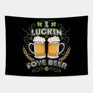 I Luckin Fove Beer Tapestry