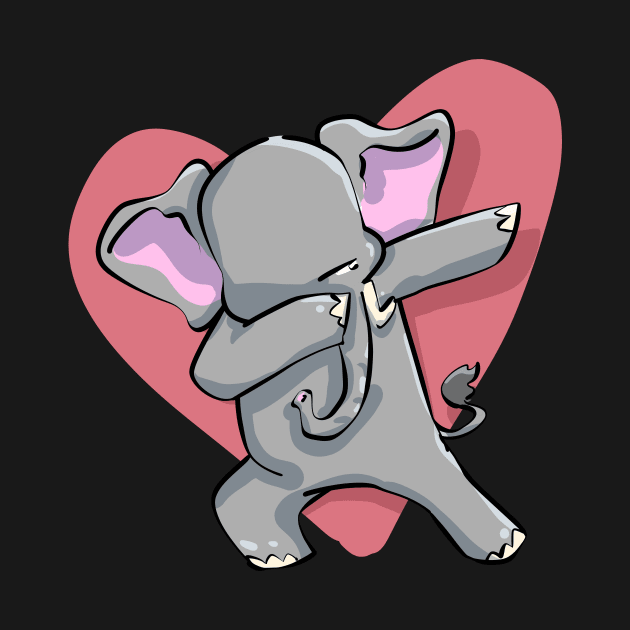 Funny Dabbing Dancing Elephant Pet by PhantomDesign