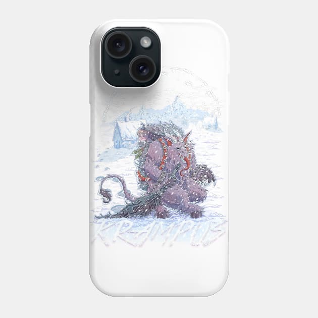 Krampus Phone Case by TaylorRoseMakesArt