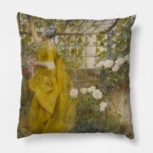 The Vine by Carl Larsson Pillow