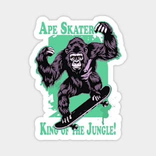 Ape Skating 92004 Magnet