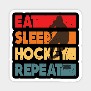 Eat Sleep Ice Hockey Repeat Magnet