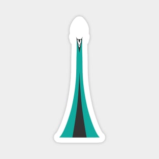 Rocket takeoff (teal) Magnet