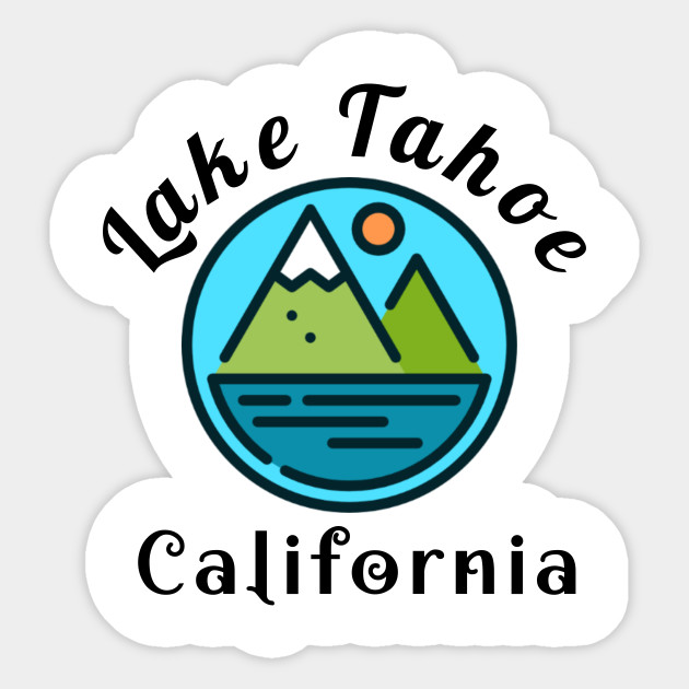 Lake Tahoe California Lake Tahoe Sticker Teepublic Au