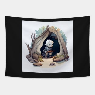 Cute Watercolor Drow Tapestry