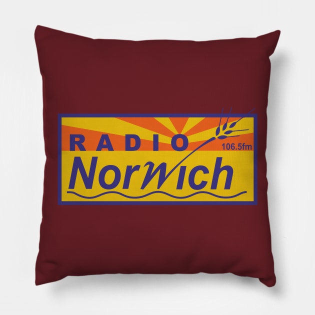 Radio Norwich Pillow by Meta Cortex