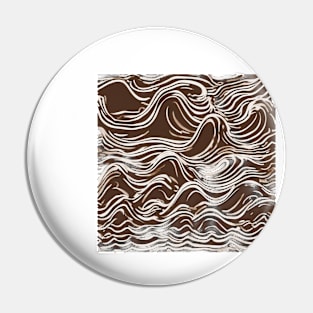 Chocolate Vanilla Swirl Abstract Design No. 536 Pin