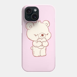 Osito Bongo, Ama el Amor no5 Blanco y Cafe Phone Case