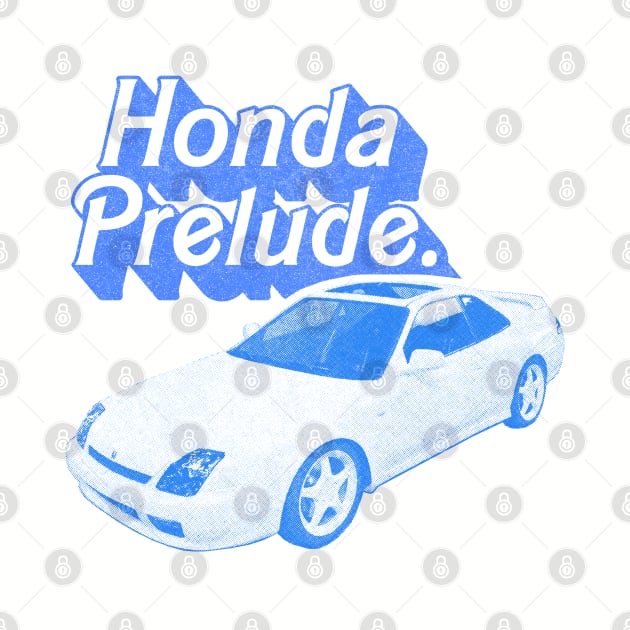 Honda Prelude (Blue) /// Original Retro Design by DankFutura