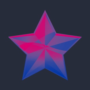 Bisexual Pride Faceted Star T-Shirt