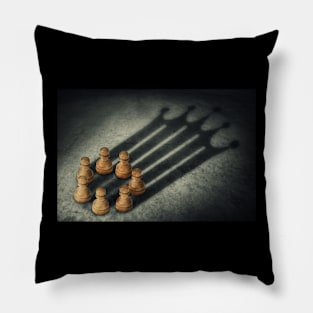 the pawns crown Pillow