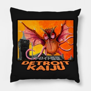 Měngqín in Our Lady of the Rosary's Belfry! - Pete Coe's Detroit Kaiju series Pillow