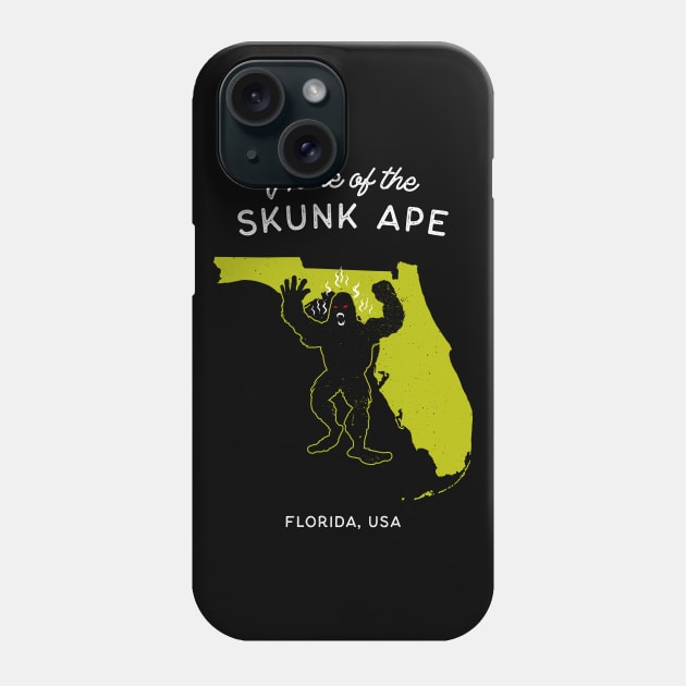 Home of the Skunk Ape - Florida USA Phone Case by Strangeology