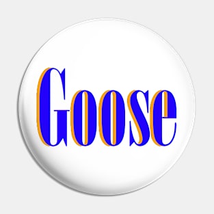 goose blue vintage Pin