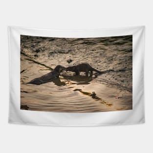 American River Otter Tapestry