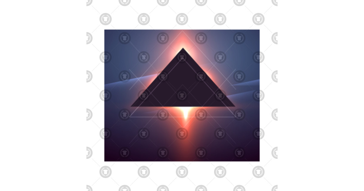 Triangle Abstract Sunset By Createdprototype