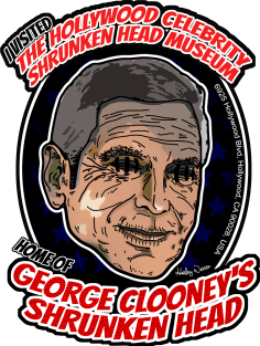 The Hollywood Celebrity Shrunken Head Museum - George Clooney Magnet