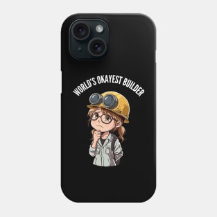 World's Okayest Builder v4 (round) Phone Case