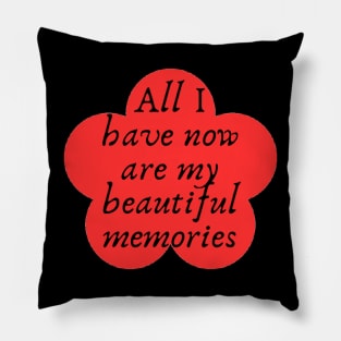 All I have now are my beautiful memories Pillow