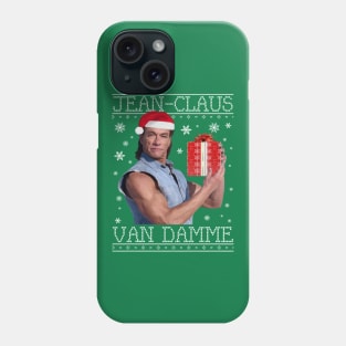 Jean Claus Van Damme Christmas Knit Phone Case