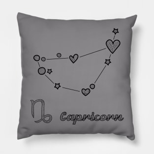 capricorn zodiac sign Pillow