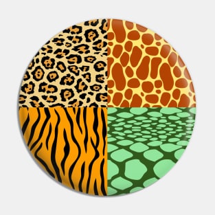 Cheetah, GIraffe, Tiger, and Snake | Celebrating Nature on Earth Day Pin