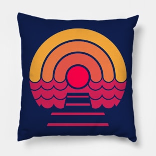 'Sunset On The Dock' Pillow