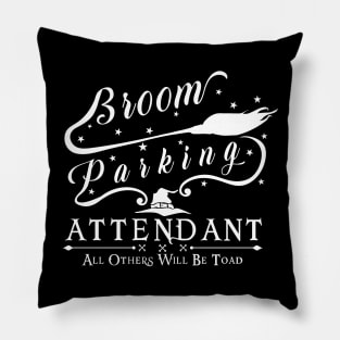 Broom Parking Attendant - All others will be toad Pillow