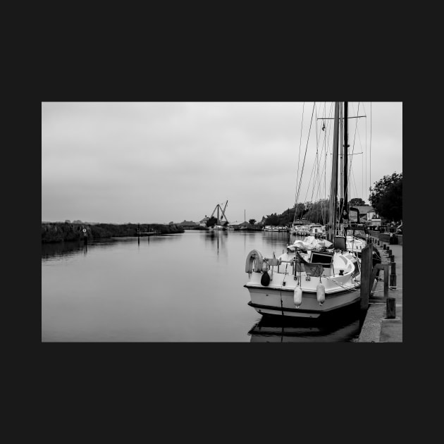 Public moorings on the River Yare in the Norfolk village of Reedham by yackers1