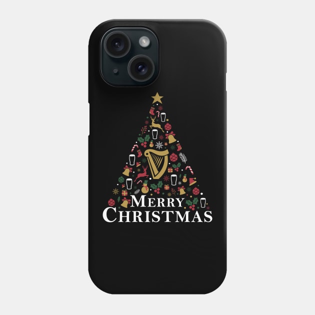 Merry Christmas Irish Tree Phone Case by The Gift Hub