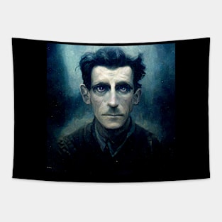 George Orwell Dark Painting Tapestry