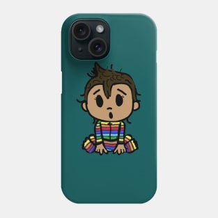 rainbow crayon baby Phone Case