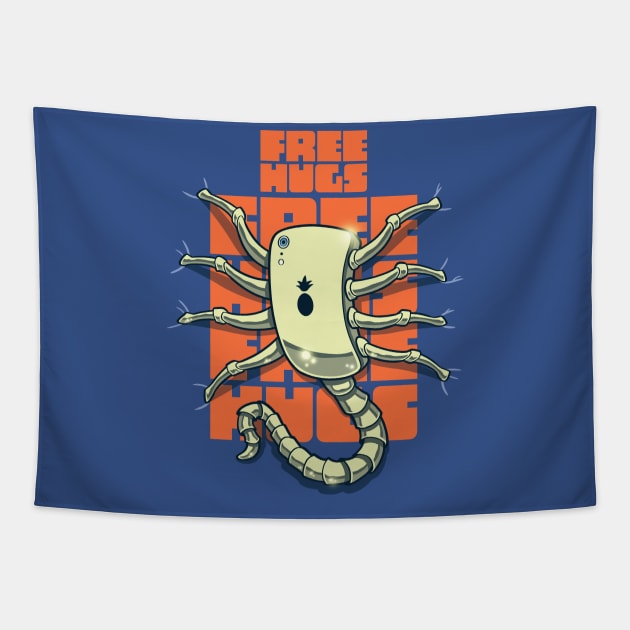 Free Technology Hugs Tapestry by AlyMerchandise