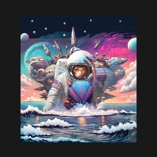 Astronaut Spaceship T-Shirt