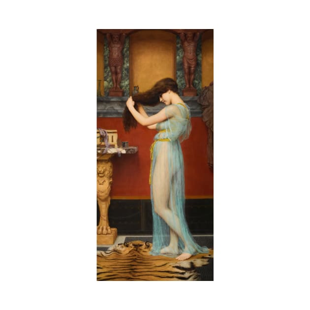 Preparing For The Bath by John William Godward by Classic Art Stall